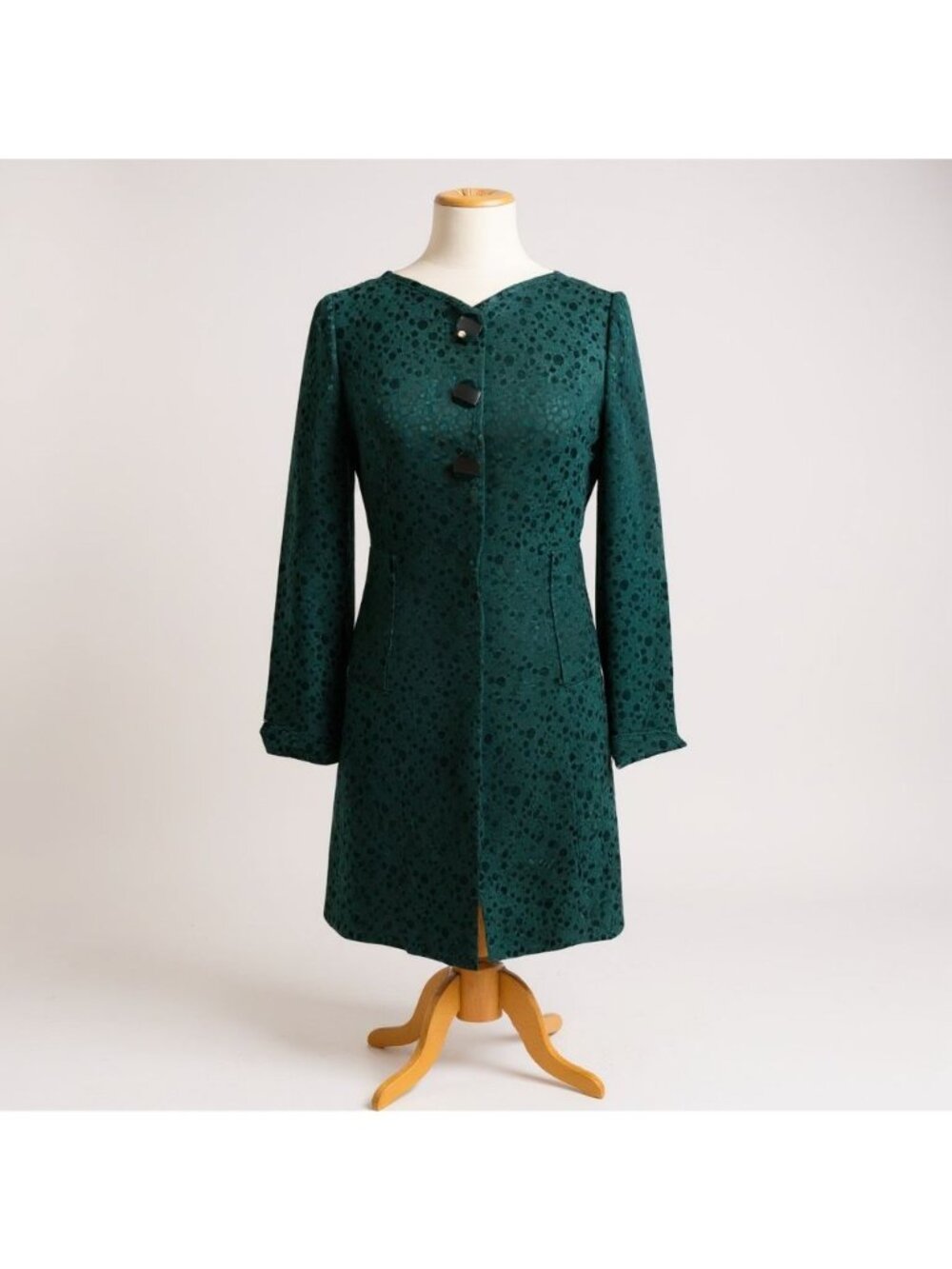 Tulle Womens Green Polka Dot Dress S